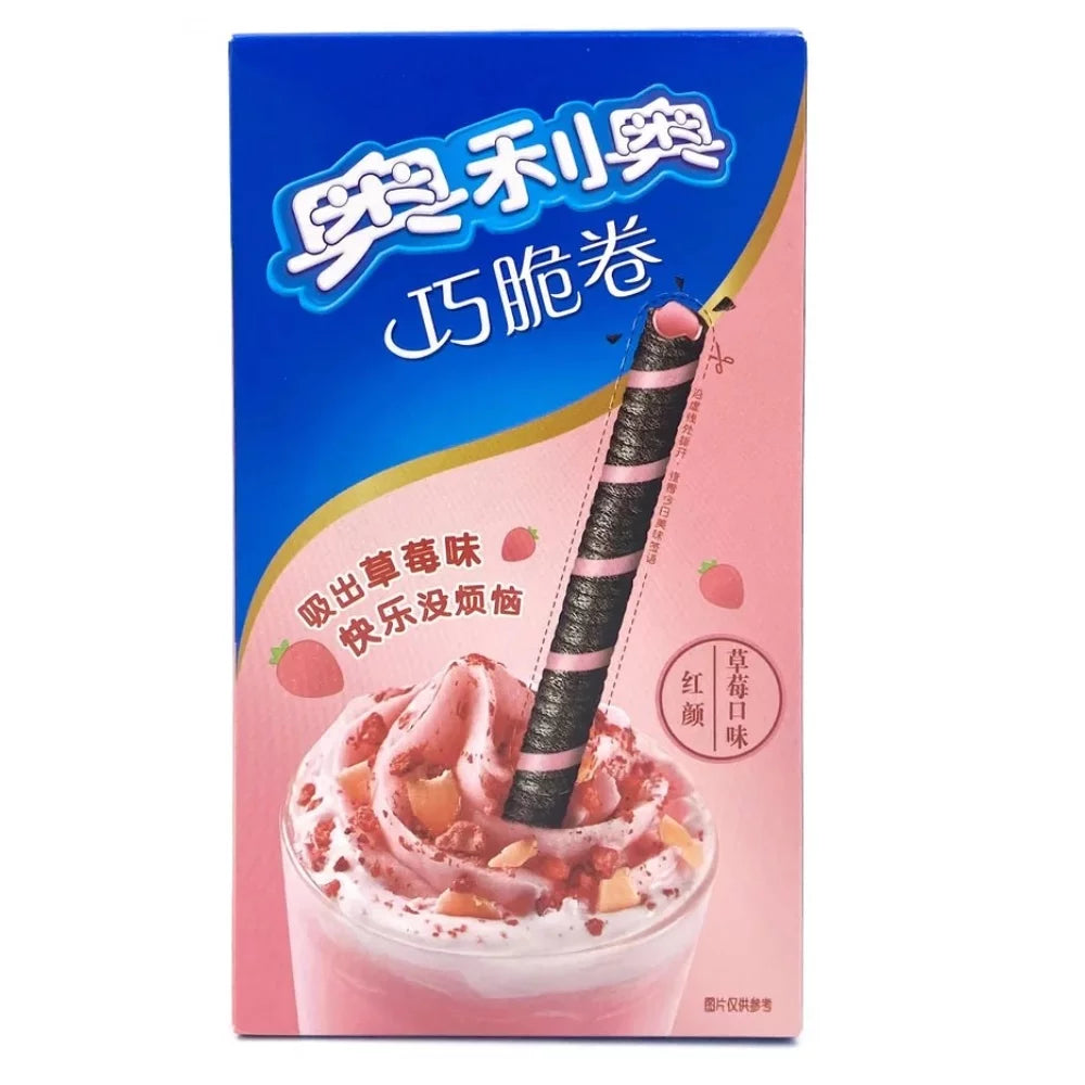 Oreo - Cocoa Crisp Roll - Strawberry - 50g