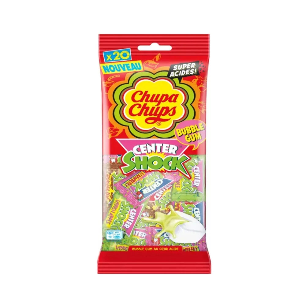 Chupa Chups - Bubble Gum Center Shock - 80g