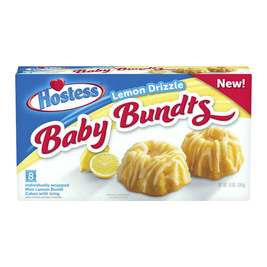 Hostess Baby Bundts Lemon Drizzle 8 Stück - 284 g