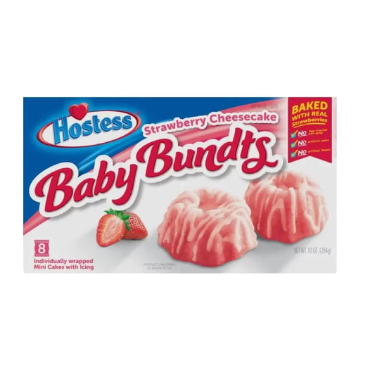Hostess - Baby Bundts Strawberry Cheesecake - 8er Packung 284g