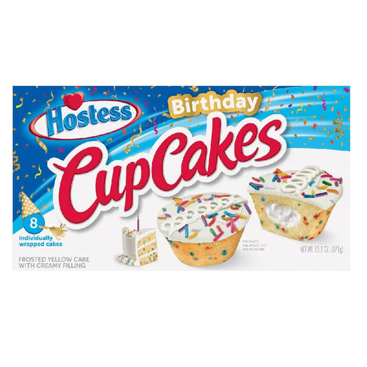 Hostess - Cupcakes - Birthday Cake - 8er Packung 371 g