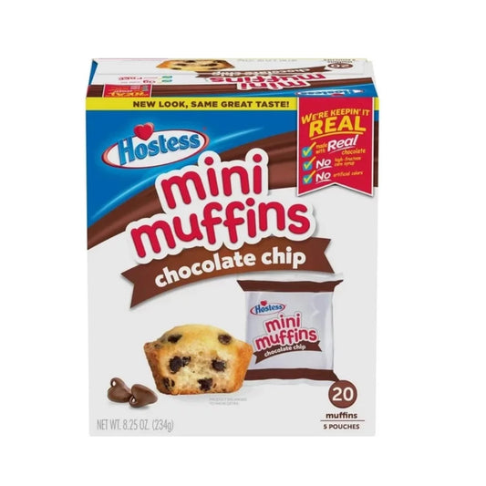 Hostess - mini Muffins Chocolate Chip - 20er Packung 234g