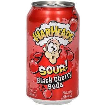 Warheads - Black Cherry Soda - 355 ml