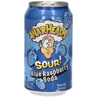 Warheads - Blue Raspberry Soda - 355 ml